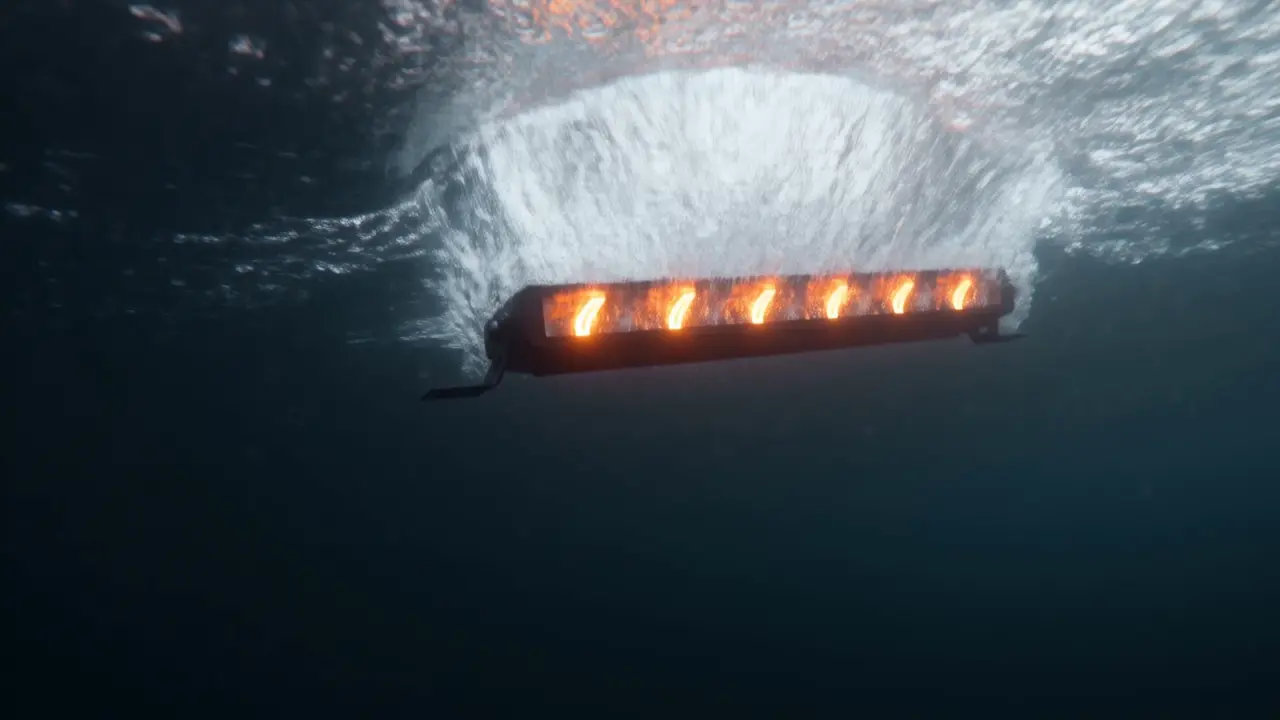 Viklight light bar under water