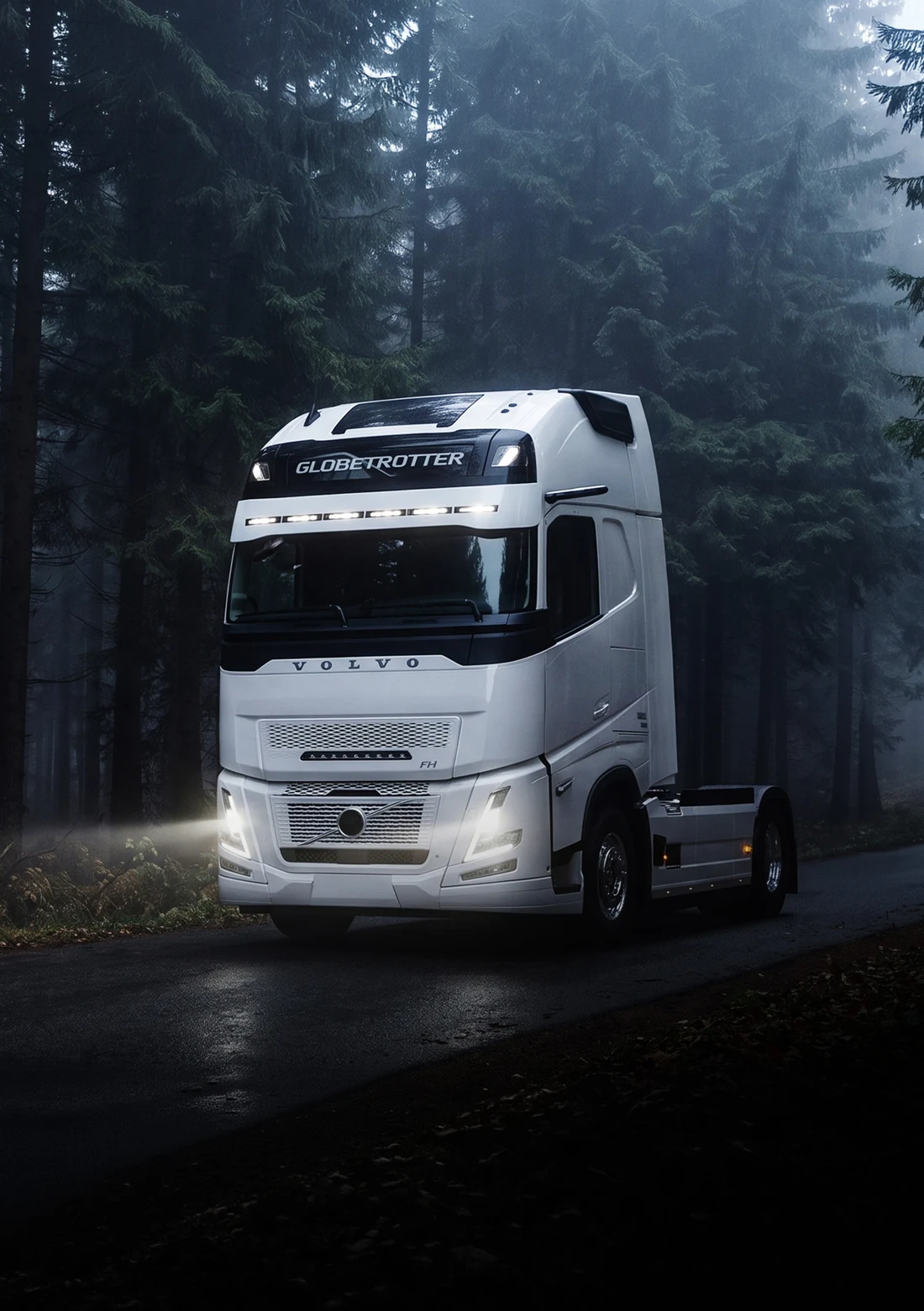 Volvo FH Aero in a forest