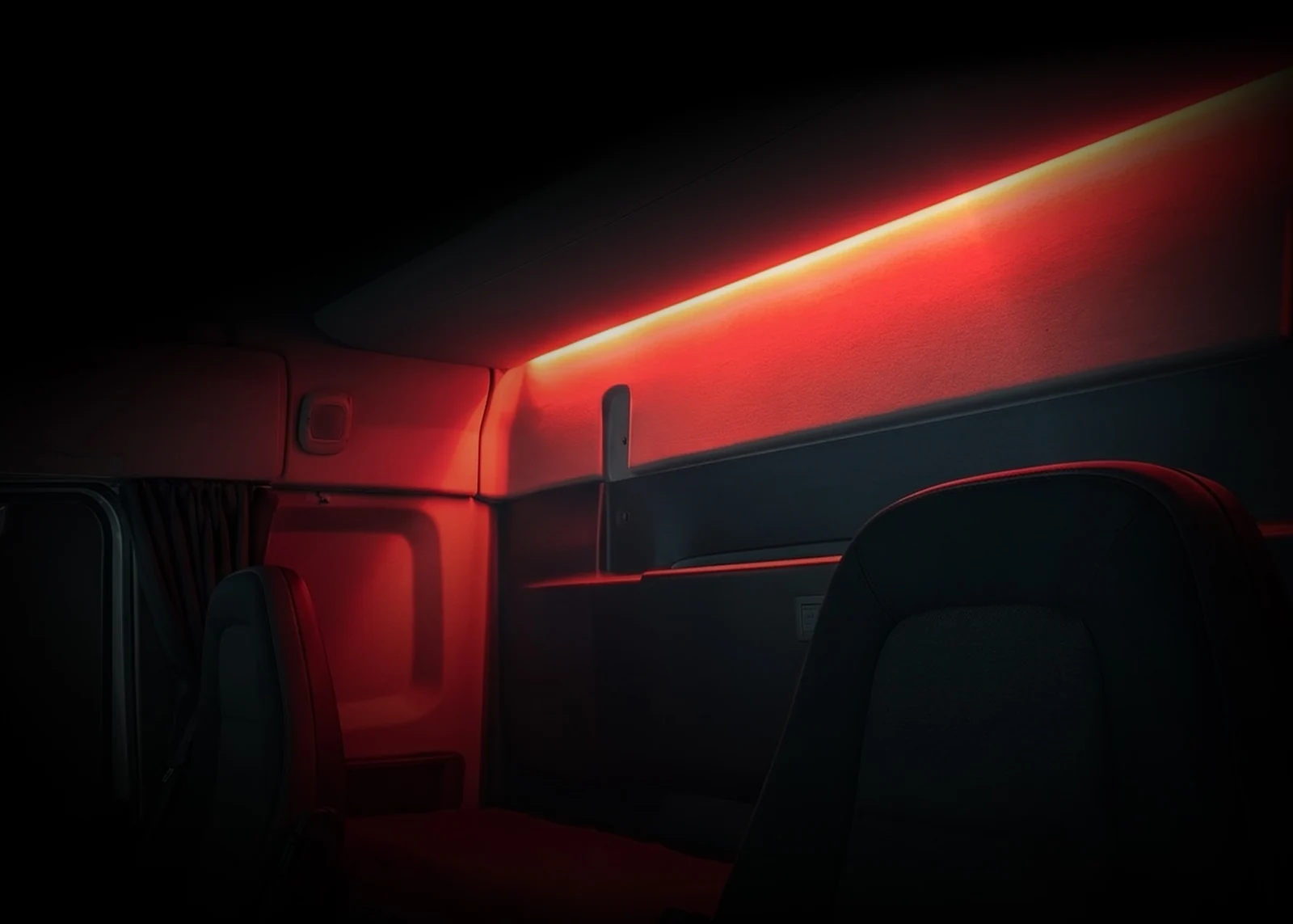 Rear-cab ambient lighting