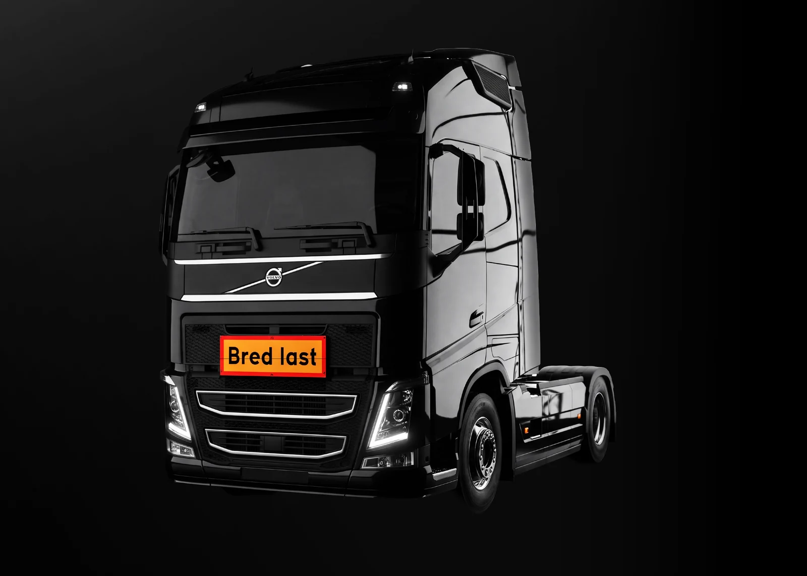 Illuminated folding wide-load sign