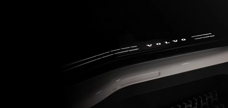 Illuminated Volvo entry trim